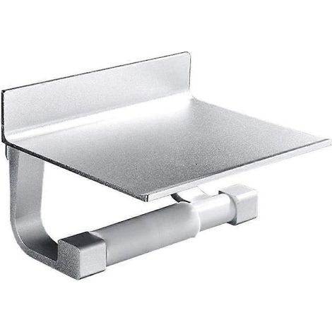 Porte-papier toilette en acrylique avec distributeur d'essuie-tout intégré, idéal pour la décoration de la salle de bain, de la cuisine ou de la coiffeuse. (1/5)