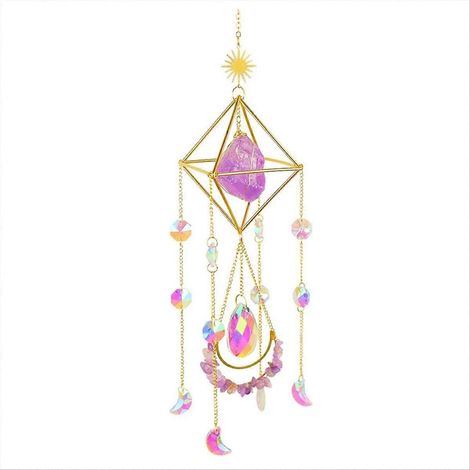 Set mit 2 Boho-Kristall-Wohnaccessoires, spirituelles Einzugsgeschenk (1/5)