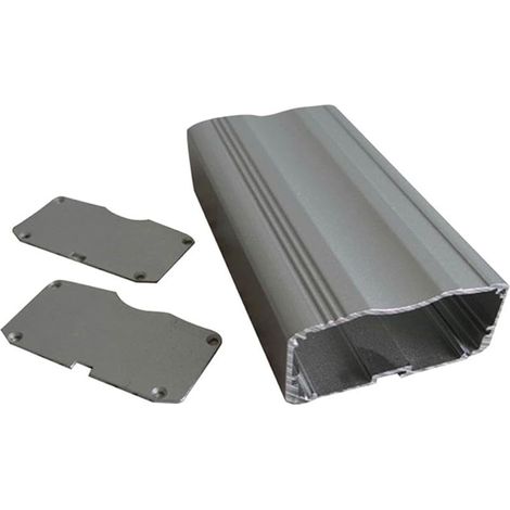 Boîte de jonction en aluminium, 26 x 53 x 75 mm, boîtier de refroidissement pour instruments de circuit imprimé pour projets électroniques, étanche et anti-poussière (argenté) (1/5)