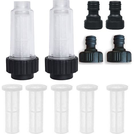 Kit de filtre d'entrée pour nettoyeur haute pression – Filtre à eau universel pour nettoyeur de voiture, filetage G3/4 (1/5)