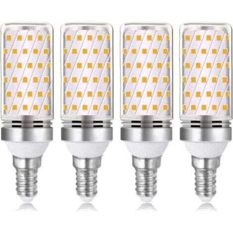 Ampoule LED E14 16W blanc chaud 3000K 1600lm, équivalent lampe halogène E14 100W 120W, AC 230V, non dimmable, 4 pièces (1/4)