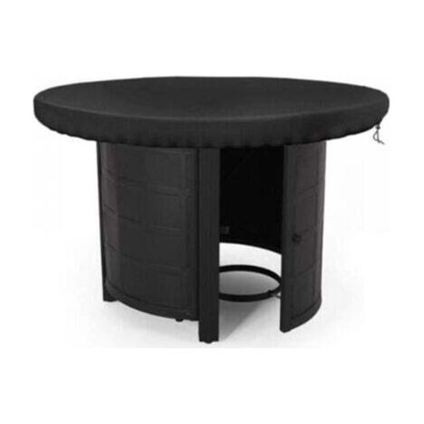 FENOPLASTICACouvercle rond pour plaque de cuisson, imperméable, résistant aux UV, 420D, convient aux plaques de cuisson et aux plaques de cuisson, noir (80 cm de diamètre). (1/4)