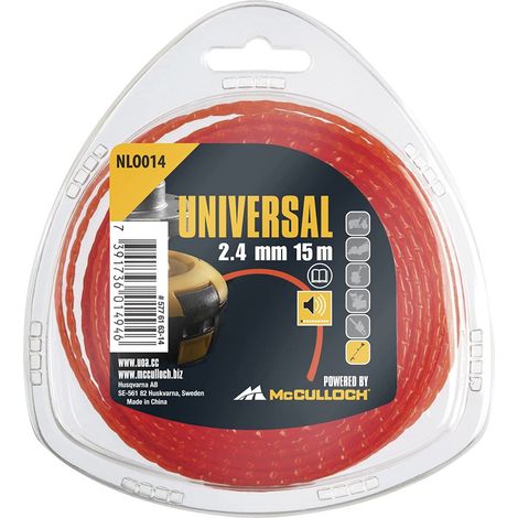 Fil de coupe-herbe en nylon 2.4mm x 15m NLO014