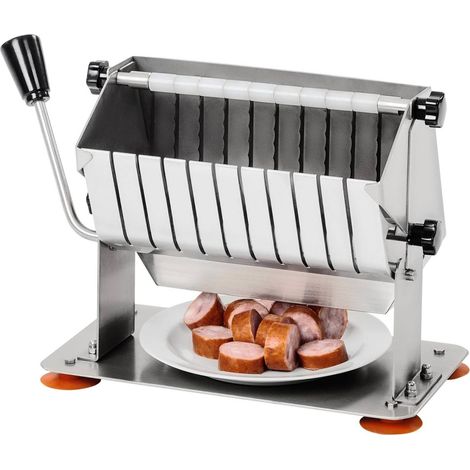 Machine Trancheur Saucisse Découpe Charcuterie Pro Snack Inox Royal Catering (1/4)