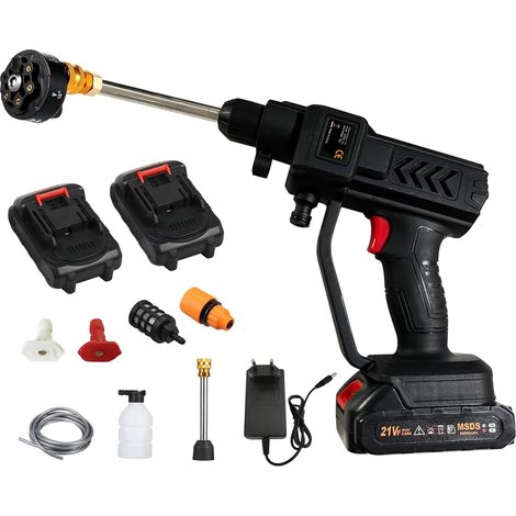 Pressure Washer, 300W Portable Wireless High Pressure Washer, Electric Wireless Washing Machine for Cars Home Garden (1/5)