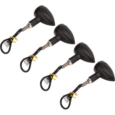 4er-Set Motorrad-Blinkerleuchten, 13 LEDs, 4-adrig, Vintage-Blinker für Roller, ATVs und Geländefahrzeuge (1/5)