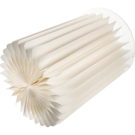 Présentoir Cylindrique en Papier Blanc Pliable Ø30Cm X H40Cm pour Décoration de Fête Socle Rond Stable pour Centre de Table Mariage Anniversaire Support Léger Réutilisable pour (1/5)