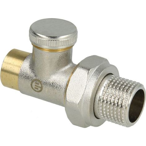 Raccord d'arrêt 1/2" x 15 mm droit peut être bloqué