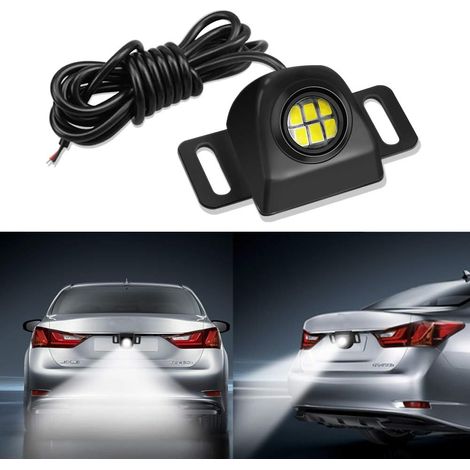 Feu de recul auxiliaire à LED, mini feu arrière universel anti-collision, éclairage de nuit, blanc 6 000 K, pour voiture et automobile (1/4)