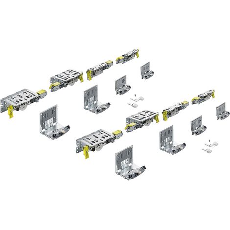 Hettich Faltt.-Laufteilset max.60kg TopLine XL, 9278780 verzinkt (1/5)
