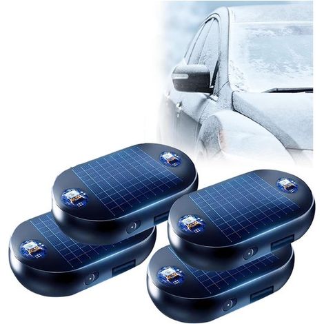 Ensemble de 4 dégivreurs électromagnétiques pour voiture, avec protection antigel. Dégivreur universel pour vitres, à énergie solaire, sans interférences. (1/5)