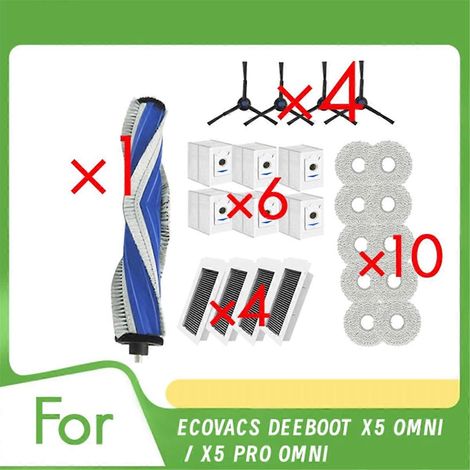 25-teiliges Set Filter und Tücher für ECOVACS DEEBOOT X5 OMNI Ersatzteile – wie abgebildet – (1/5)