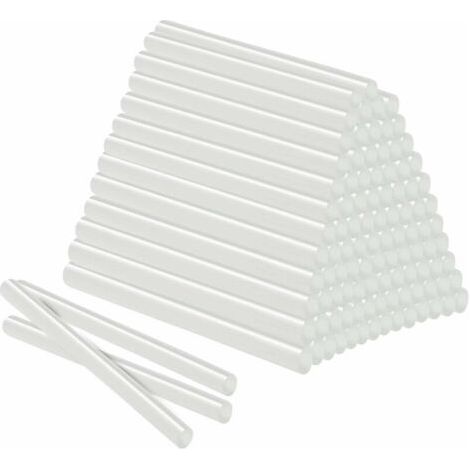 Lot de 100 bâtons de colle à chaud - 11 mm x 200 mm - Transparent - Pour pistolet à colle chaude (2 kg) (1/5)