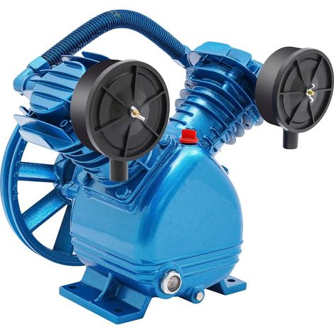 Compresseur d'air, 3CV, Fonctionnement silencieux, Bleu (1/2)