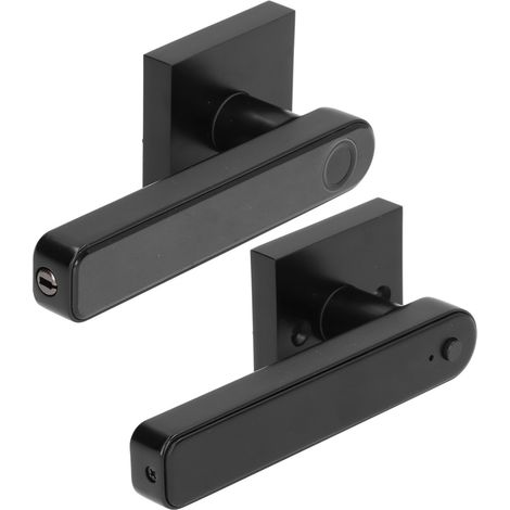 Serrure électronique intelligente à mot de passe à une rangée F190, version standard, pour portes de chambre (noire) (1/5)