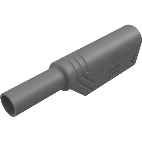 Hirschmann Test & Measurement LAS S WS Sicherheits-Lamellenstecker Stecker, gerade Stift-Ø: 4 mm Gra