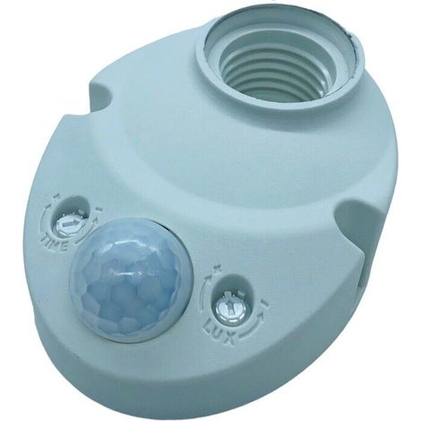 Portalampada E27 con sensore di movimento 360 rilevatore presenza per lampadine (1/3)