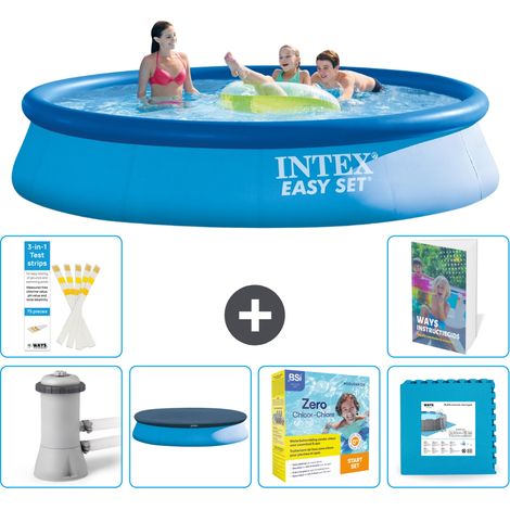Intex Piscine Easy Set Ronde - 396x84 cm - 7-pièces S276 (1/5)