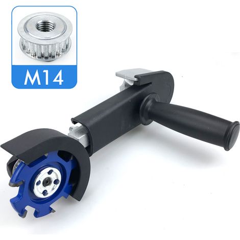 Meuleuse d'angle transformée en machine à graver (M14) Convertisseur de meuleuse d'angle pour machine de gravure CNC M10 M14, pour outils de perçage, rainurage, sculpture et travail du bois. (1/5)
