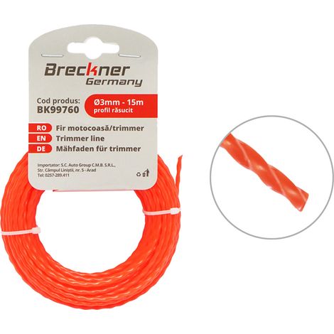 Filo ritorto per decespugliatore 3mmx15m Breckner Germany (1/3)