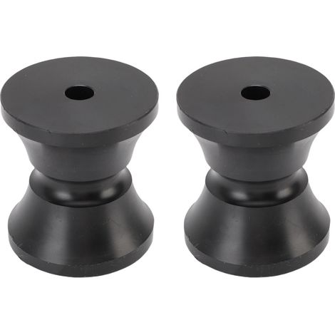 Ortviai Rouleaux pour remorque de bateau en nylon noir – 2 pièces, 75 x 86 mm, anti-rayures (1/5)