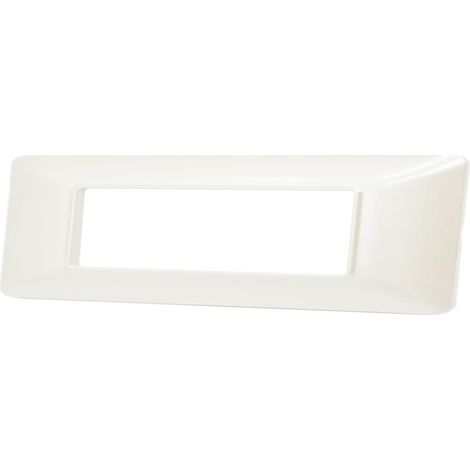 Placchetta per interruttore a 7 posti bianco perla cassetta 507 compatibile con btcino matix supporto cover (1/2)