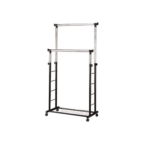 Porte-manteau Double Barre Mondex Double Barre, Hauteur Réglable - Mondex