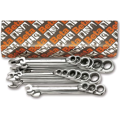 Serie chiavi combinate a cricchetto  beta 142/s19 (1/3)