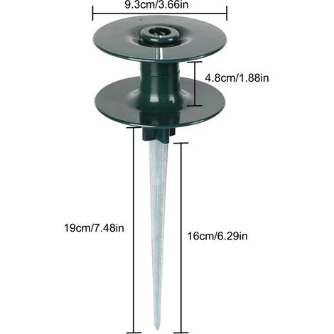Guide et Piquet pour Tuyau d’Arrosage – Roue de Guidage de Tuyau de Jardin – Accessoire d’Organisation (1/5)