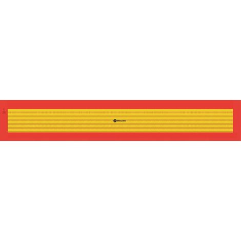 ECE 70.01 Pannello rifrangente lungo per rimorchio in classe 3 PVC Adesivo Modello - PVC adesivo