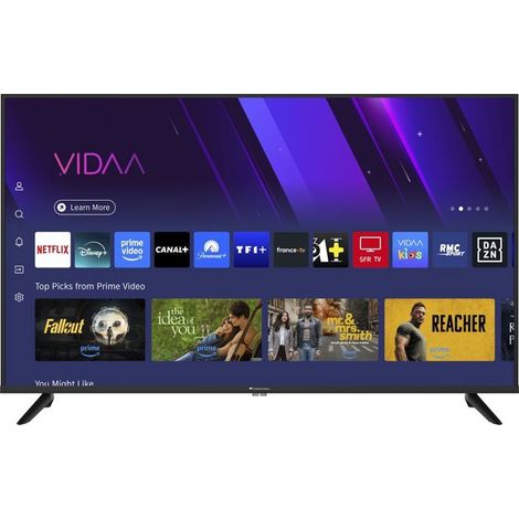 CONTINENTAL EDISON - CELED43SVQLD26B7 - TV LED UHD QLED 43 (110 cm) - 3xHDMI, 2xUSB - Noir
