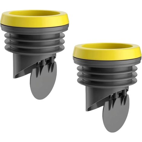 2 Joint de toilettes, PVC, clapet anti-retour, tuyaux 100-110 mm, salle de bain (1/5)