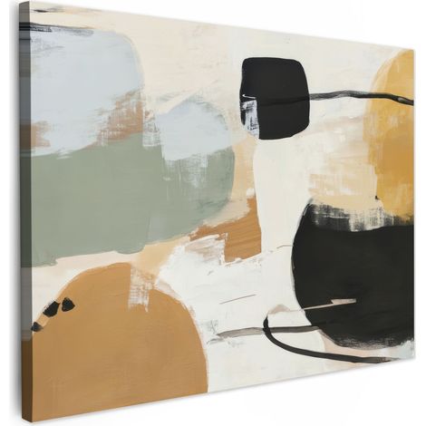 CUADRO EN LIENZO Pintura - Abstracto - Colores Cuadros 40x30 cm