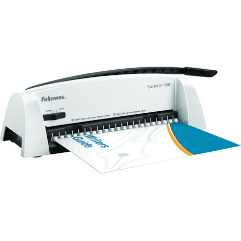 Fellowes 5227901 Rilegatrice Dorsi Starlet 2+, 12 Fogli (1/4)