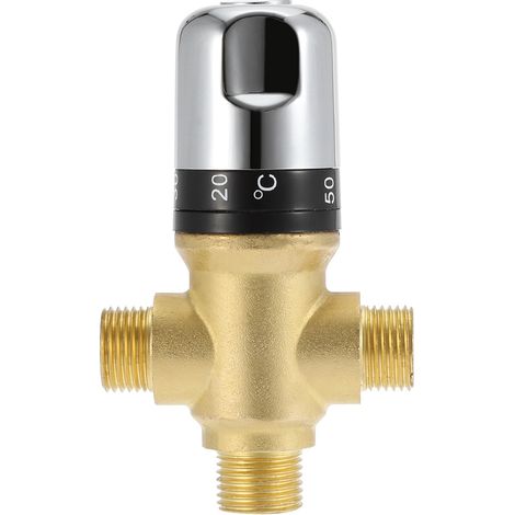 Rubinetto miscelatore termostatico in ottone, rubinetto miscelatore per bagno, rubinetto miscelatore termostatico, valvola di controllo termostatica (1/5)