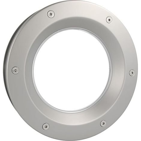 1 - Hublot - Porte - Aluminium Robuste - Verre de Sécurité Feuilleté - Pour Portes 40 mm - Fixation Visible - Intérieur Extérieur - Clair - 40x40cm (1/5)