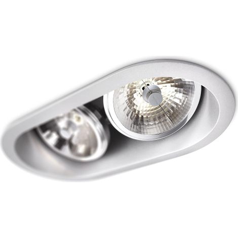 Eco-Halo - Spot incasso doppio orientabile alluminio  - 2xG53x30W (1/3)
