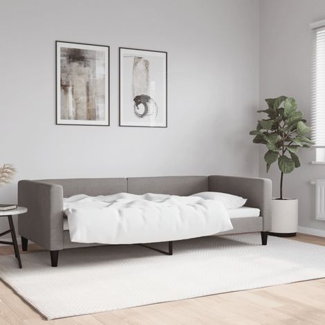 Tagesbett Taupe 90x200 cm Stoff (1/5)
