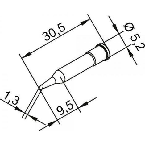 Ersa 0102WDLF35 Lötspitze Spitzen-Größe 3.50 mm Inhalt 1 St.
