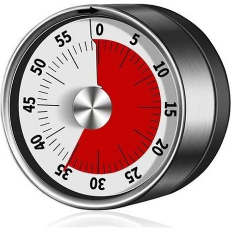 Mechanical Timer - 60-Minute Magnetic Stopwatch for Cooking, Baking, Exercising, Studying (1/5)