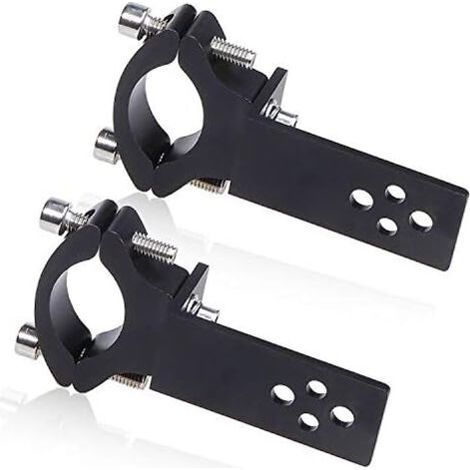2pcs Light Mount, Biqing Universal Motorcycle Headlight Mount Bracket Fog Light Mount Bull Bar Bumper Lamp Holder Aluminum Diameter 22-36mm (1/5)