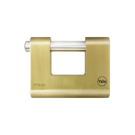 Candado Seguridad  90Mm Arco Rectangular Laton Yale