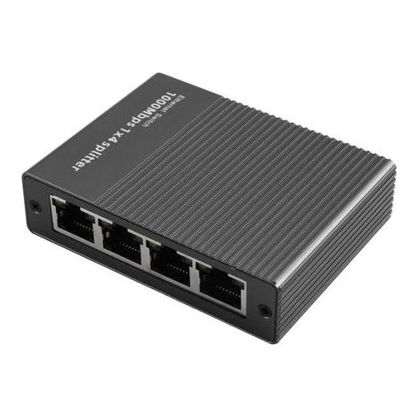 Compatible avec les répartiteurs Ethernet 1000 Mbps, avec 4 ports LAN Gigabit RJ45, convient pour Internet, TV, ordinateur, routeur, commutateur numérique et autres appareils. (1/3)