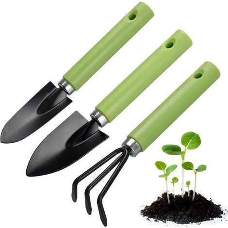 3 Pièces Petits Outils de Jardinage Outils à Main de Jardin,avec Manche en Plastique,Outils de Jardinage à Main Pelle pour Bonsaï, Jardinage légers et durables,idéal for Les Plantes succulente (1/5)