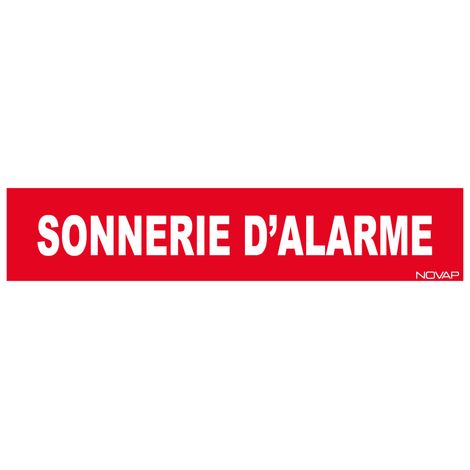 Panneau Sonnerie d'alarme - Rigide 330x75mm - 4120874