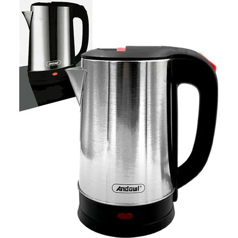 TRADE SHOP - Bollitore Riscaldante Elettrico In Acciaio Inossidabile Capacità 1,8 Lt 1500 W Q-rs286 -