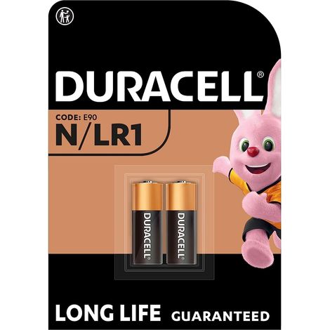 .Duracell N/LR1 PILE ALCALINE LR1 MN9100 1.5V BL2.
.