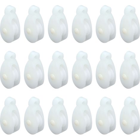 25 attaches poulies en plastique pour élevage, roues de traction automatiques pour fil, agriculture et serre (1/5)