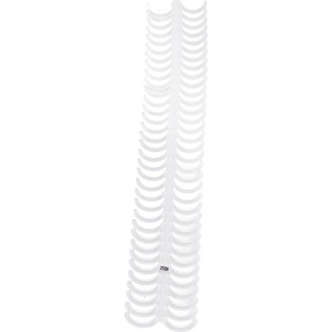 10 spirales de reliure 34 trous en polypropylène anti-abrasion pour fournitures bureau transparentes (1/5)