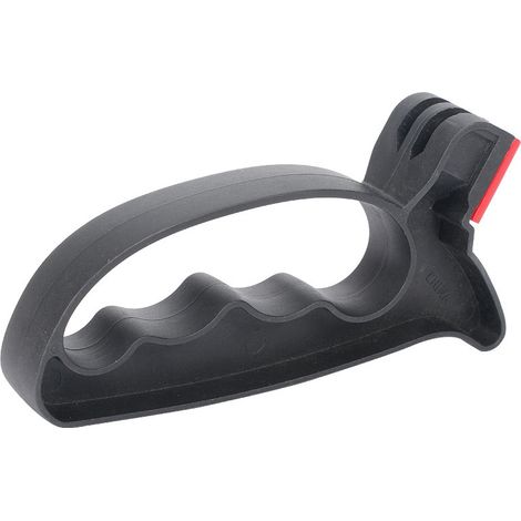 Aiguiseur de couteaux manuel 2 en 1 pour couteaux de cuisine, ciseaux de cuisine et autres outils de cuisine (1/4)